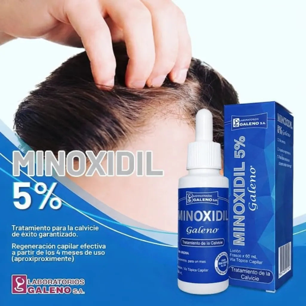 Loción Minoxildil al 5% para Caída de Pelo