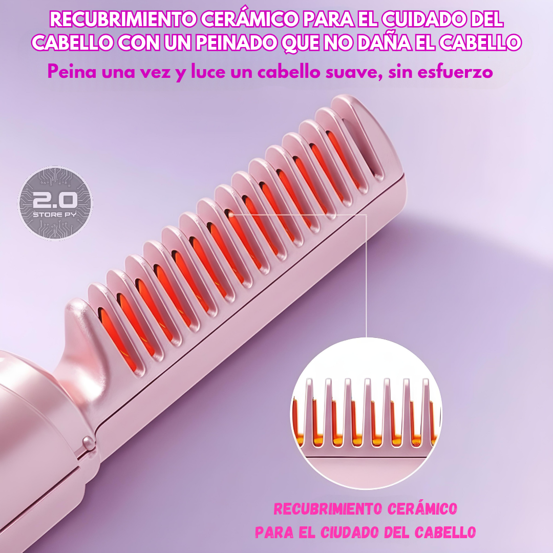 Peine Alisador Portátil Recargable