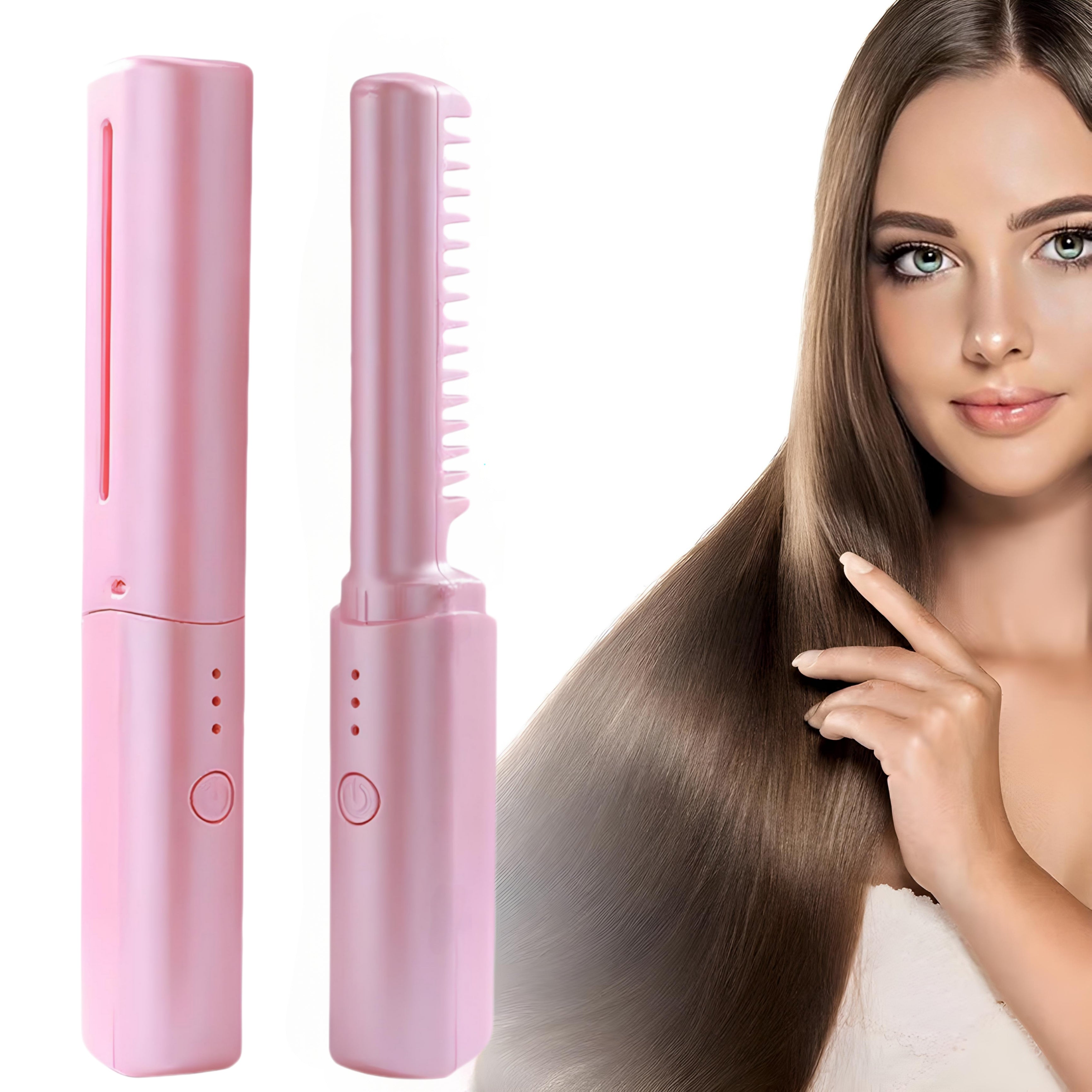 Peine Alisador Portátil Recargable