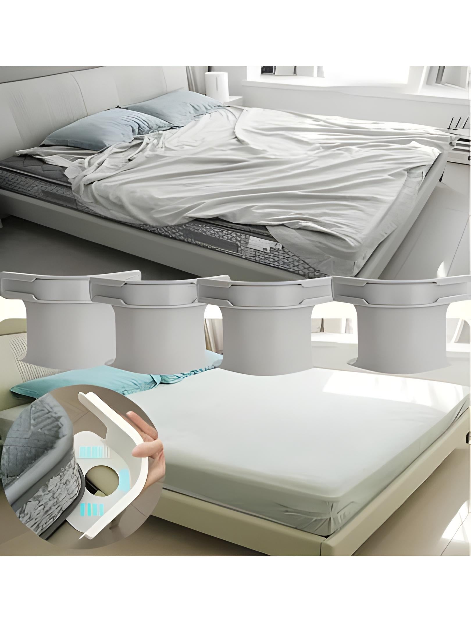 Juego de 4 Sujetadores de Sábanas