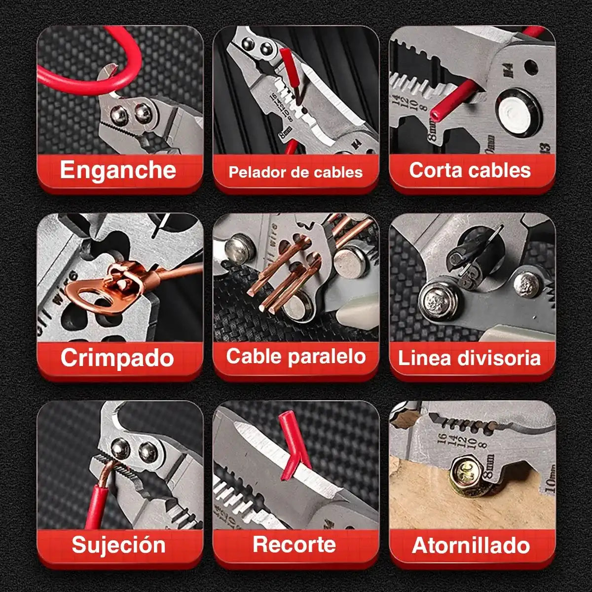 Pinza Plegable Multifuncional